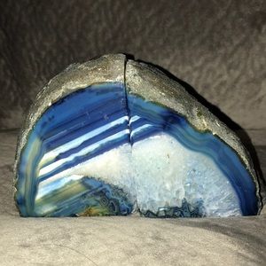 Dyed Agate Book Ends